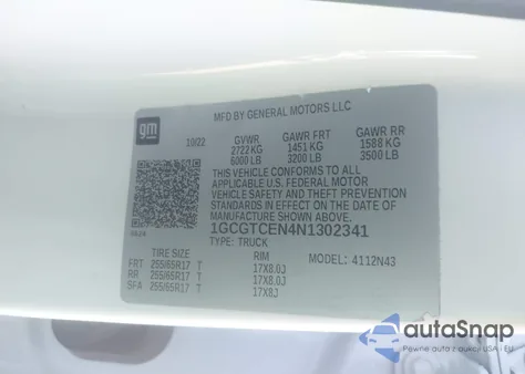 2022 Chevrolet Colorado 4Wd Short Box Lt из США, поврежденный, VIN 1GCGTCEN4N1302341